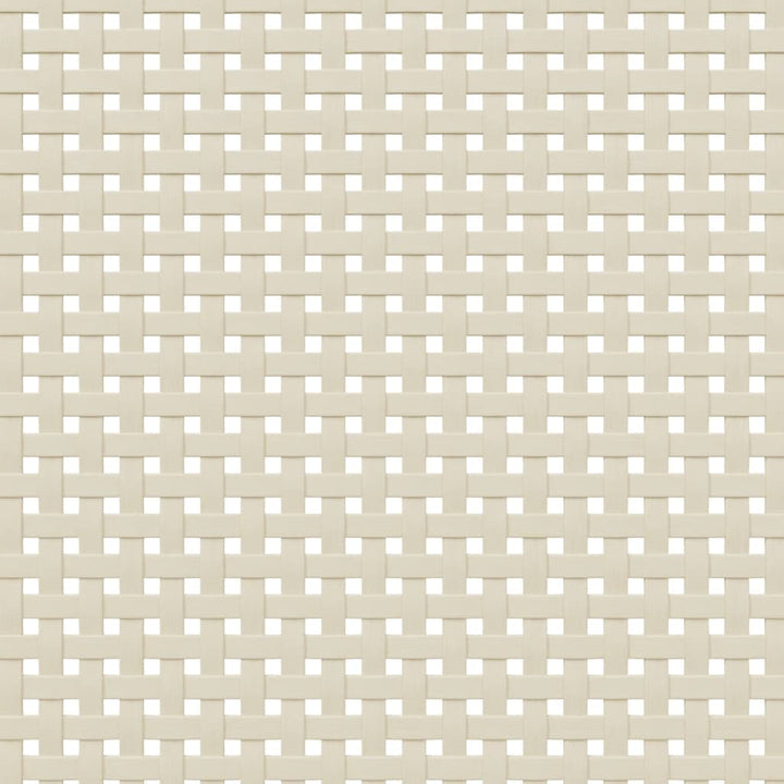 skænk SENJA 112x40x80 cm rattan-look massivt fyrretræ hvid