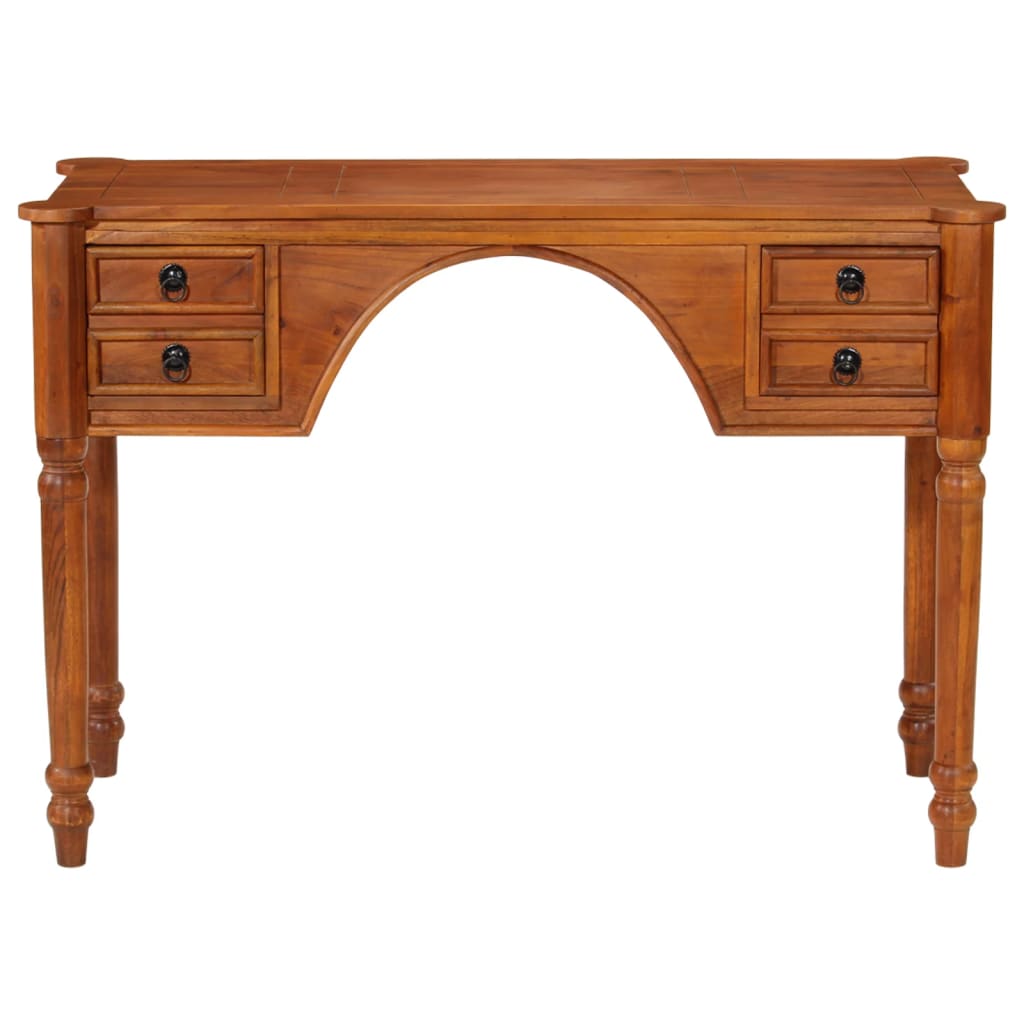 skrivebord med skuffer 110x50x76 cm massivt akacietræ