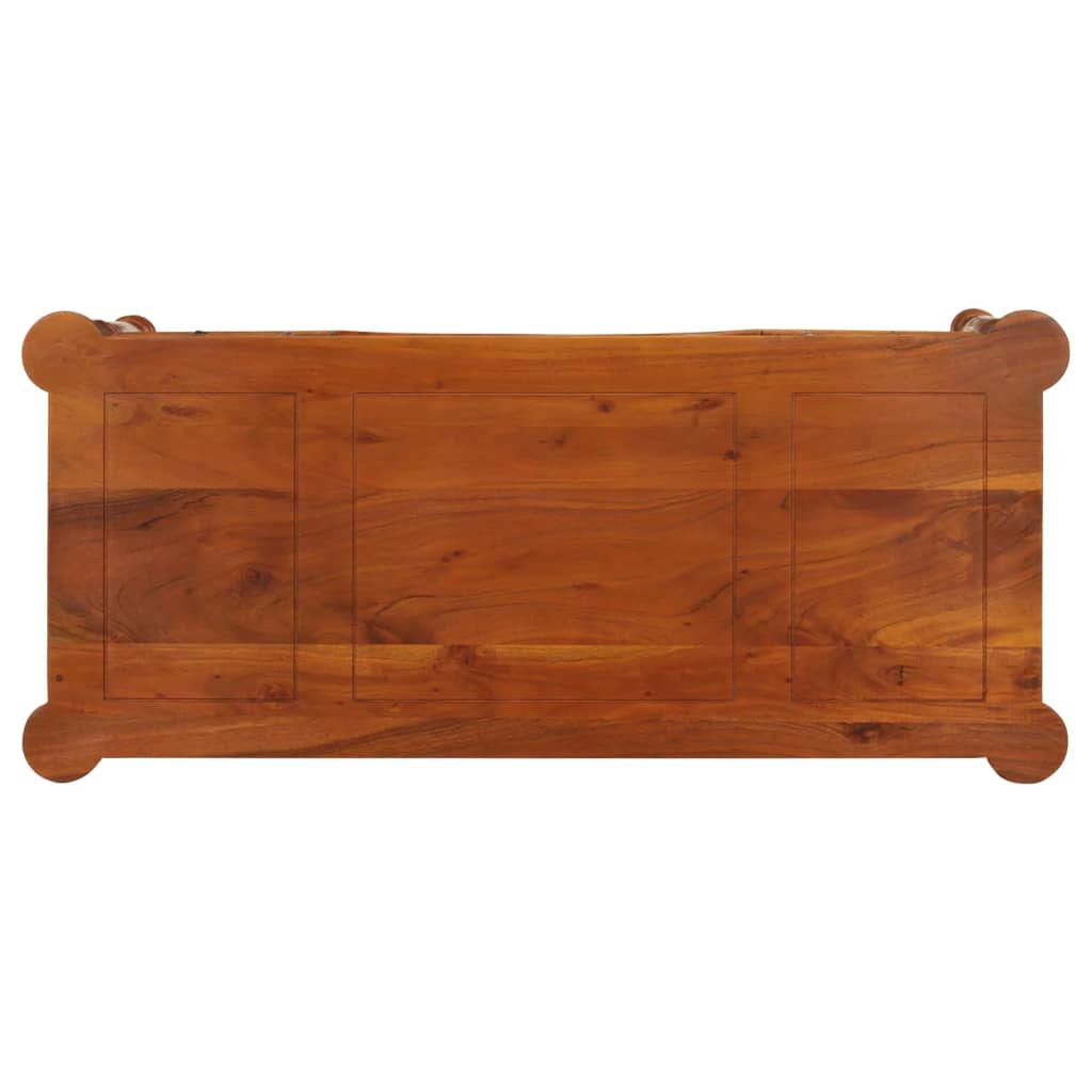 skrivebord med skuffer 110x50x76 cm massivt akacietræ