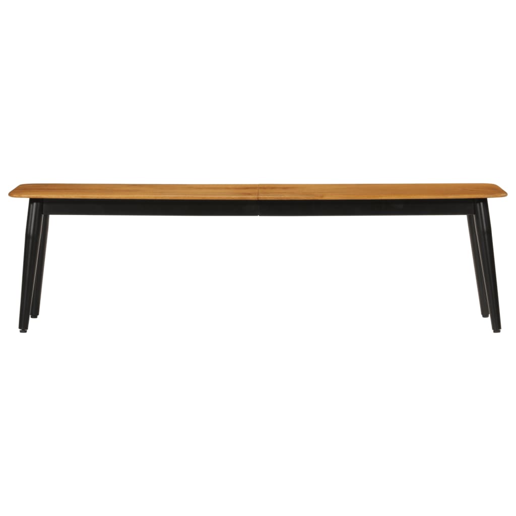 bænk 160x40x45 cm massivt mangotræ og jern