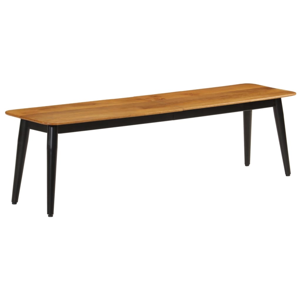 bænk 160x40x45 cm massivt mangotræ og jern