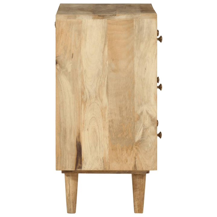 skuffeskab 70x35x70 cm massivt mangotræ