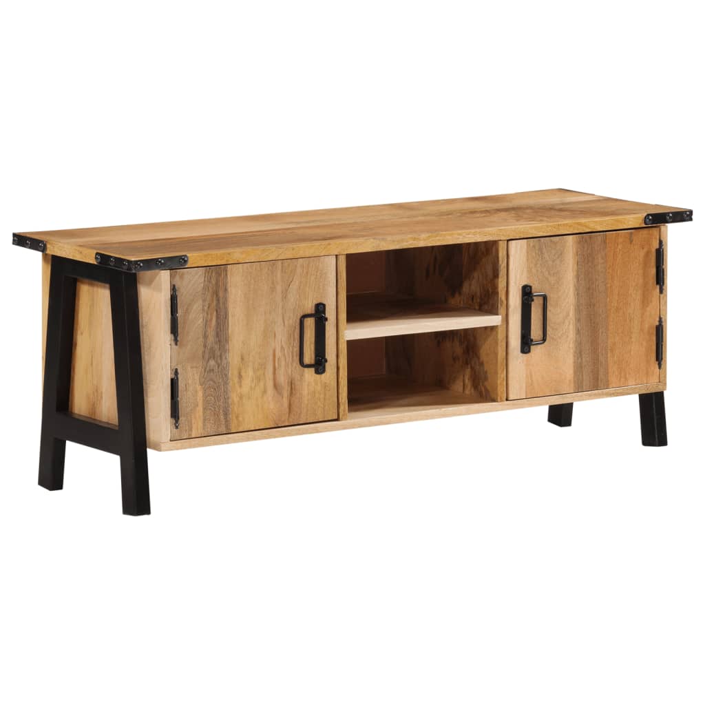 tv-bord 110x35x40 cm massivt mangotræ
