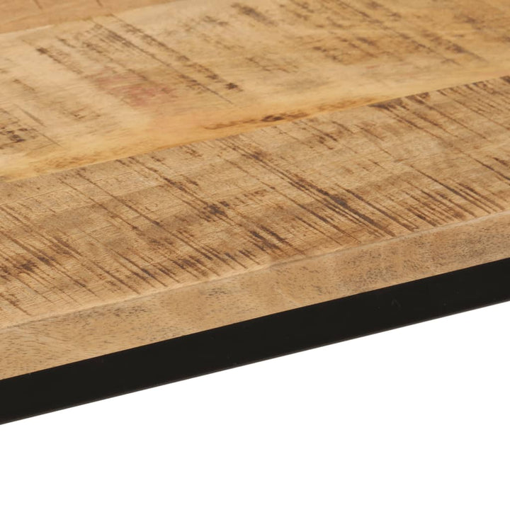 konsolbord 110x30x75 cm massivt ru mangotræ og jern