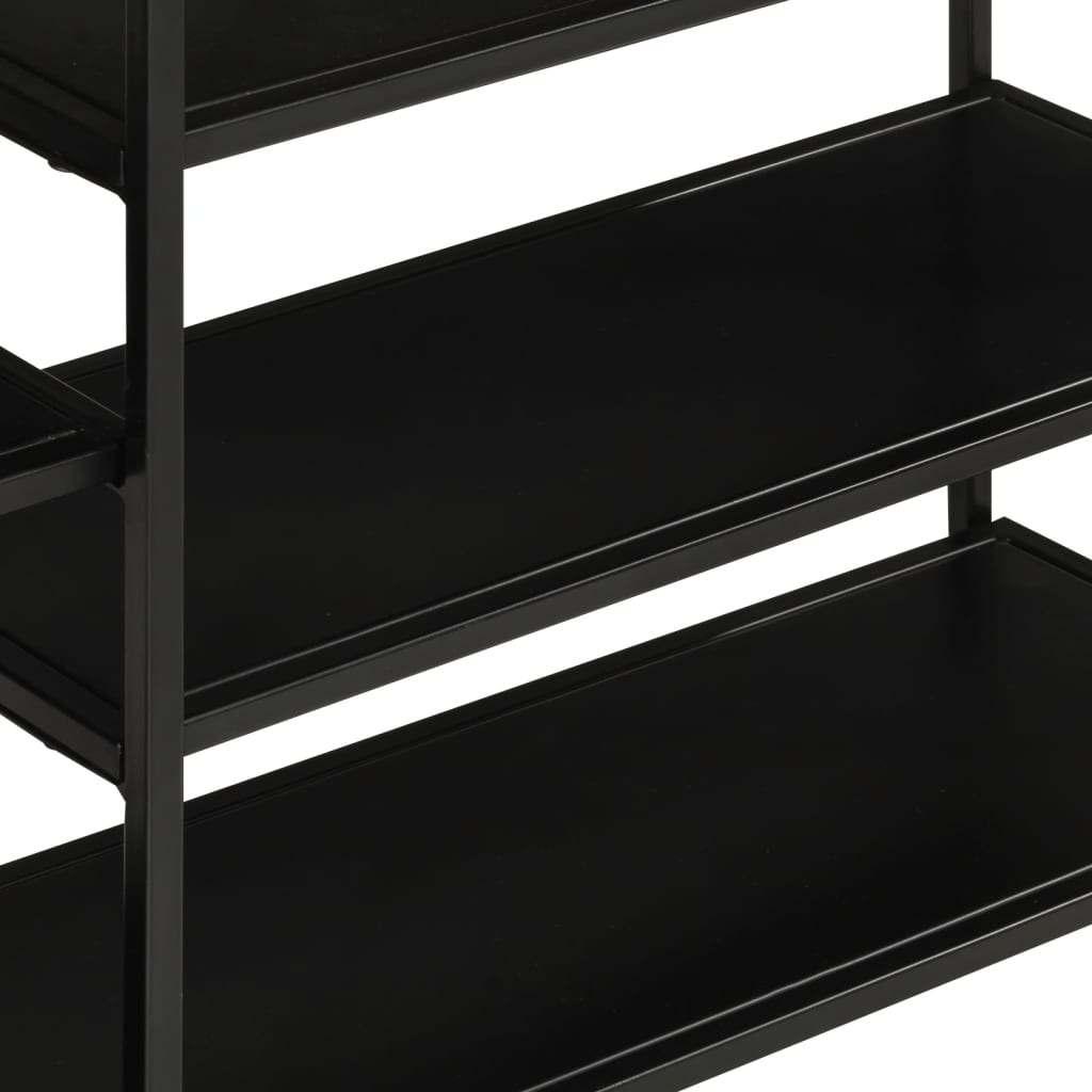 konsolbord 110x30x75 cm massivt ru mangotræ og jern