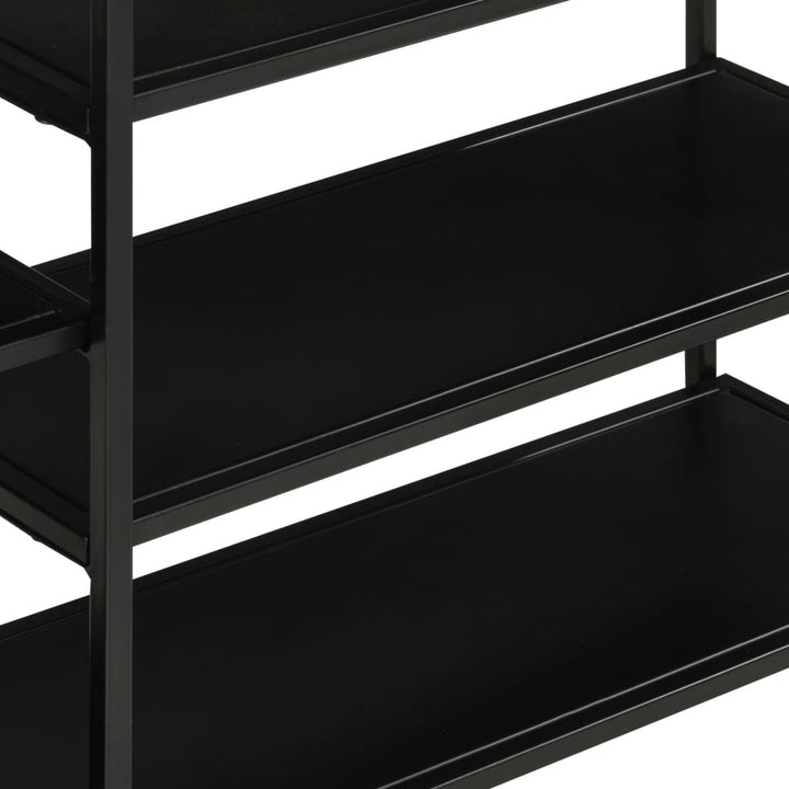 konsolbord 110x30x75 cm massivt ru mangotræ og jern