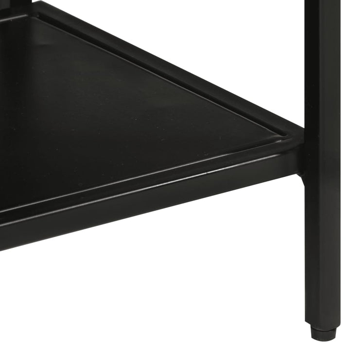 konsolbord 110x30x75 cm massivt ru mangotræ og jern
