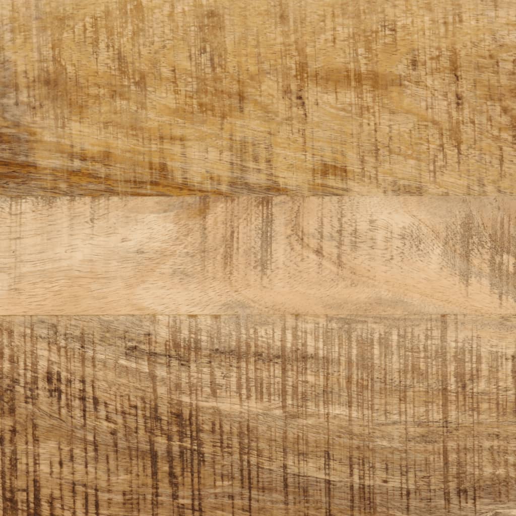 konsolbord 110x30x75 cm massivt ru mangotræ og jern