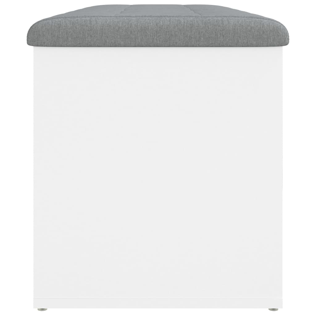 opbevaringsbænk hvid 102x42x45 cm konstrueret træ