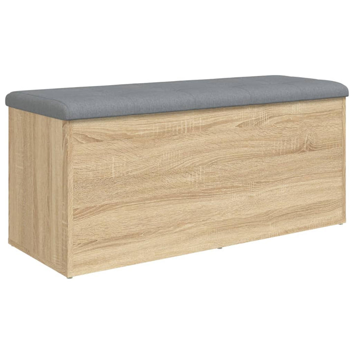 opbevaringsbænk Sonoma eg 102x42x45 cm konstrueret træ