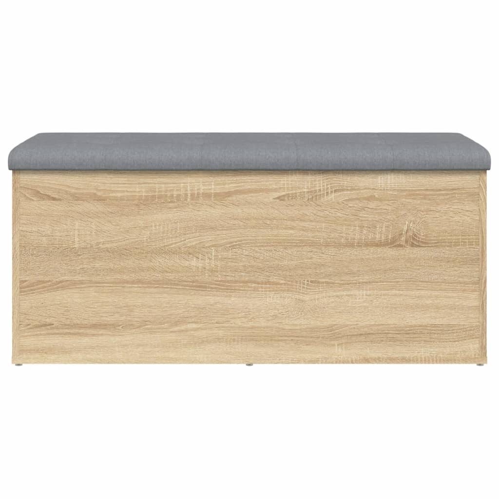 opbevaringsbænk Sonoma eg 102x42x45 cm konstrueret træ