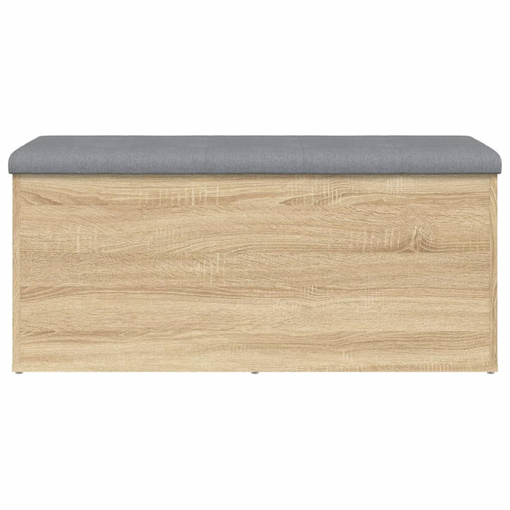 opbevaringsbænk Sonoma eg 102x42x45 cm konstrueret træ