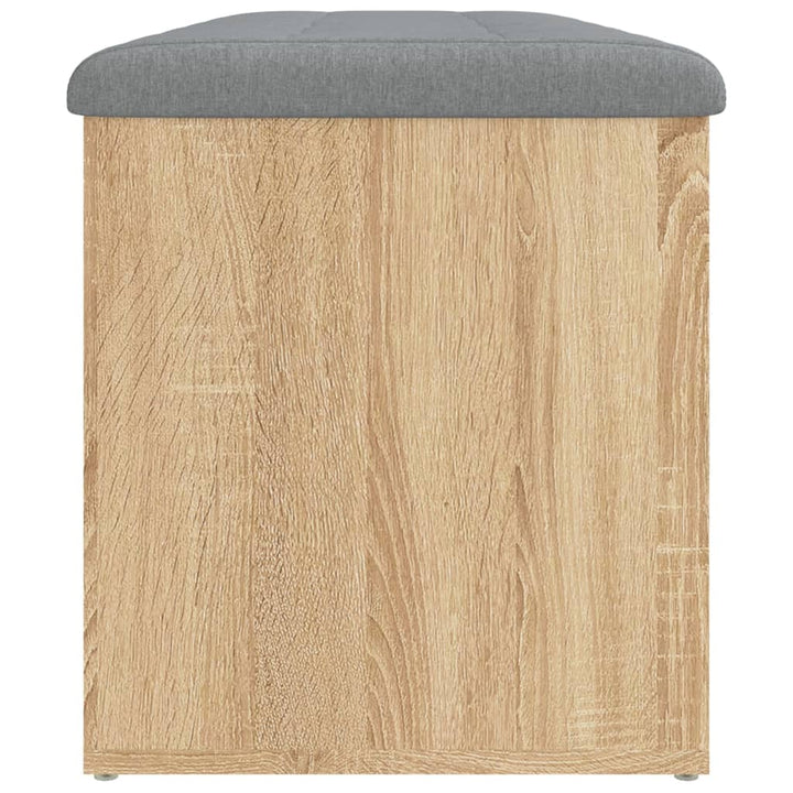 opbevaringsbænk Sonoma eg 102x42x45 cm konstrueret træ