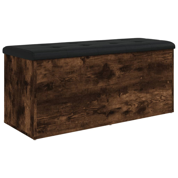 skobænk 102x42x45 cm konstrueret træ røget egetræsfarve
