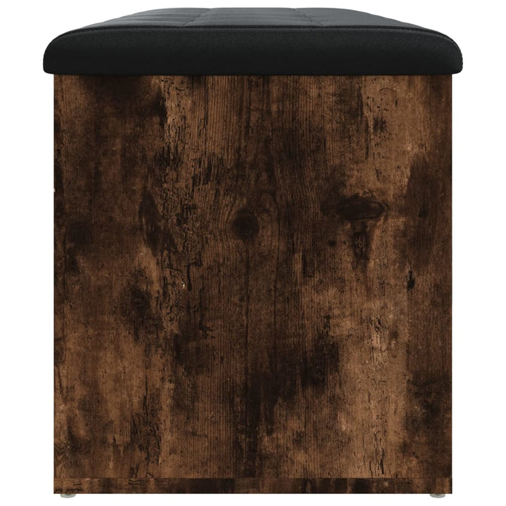 skobænk 102x42x45 cm konstrueret træ røget egetræsfarve