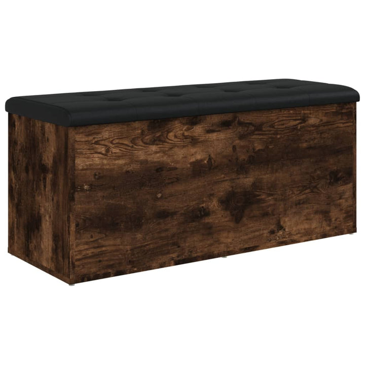 skobænk 102x42x45 cm konstrueret træ røget egetræsfarve