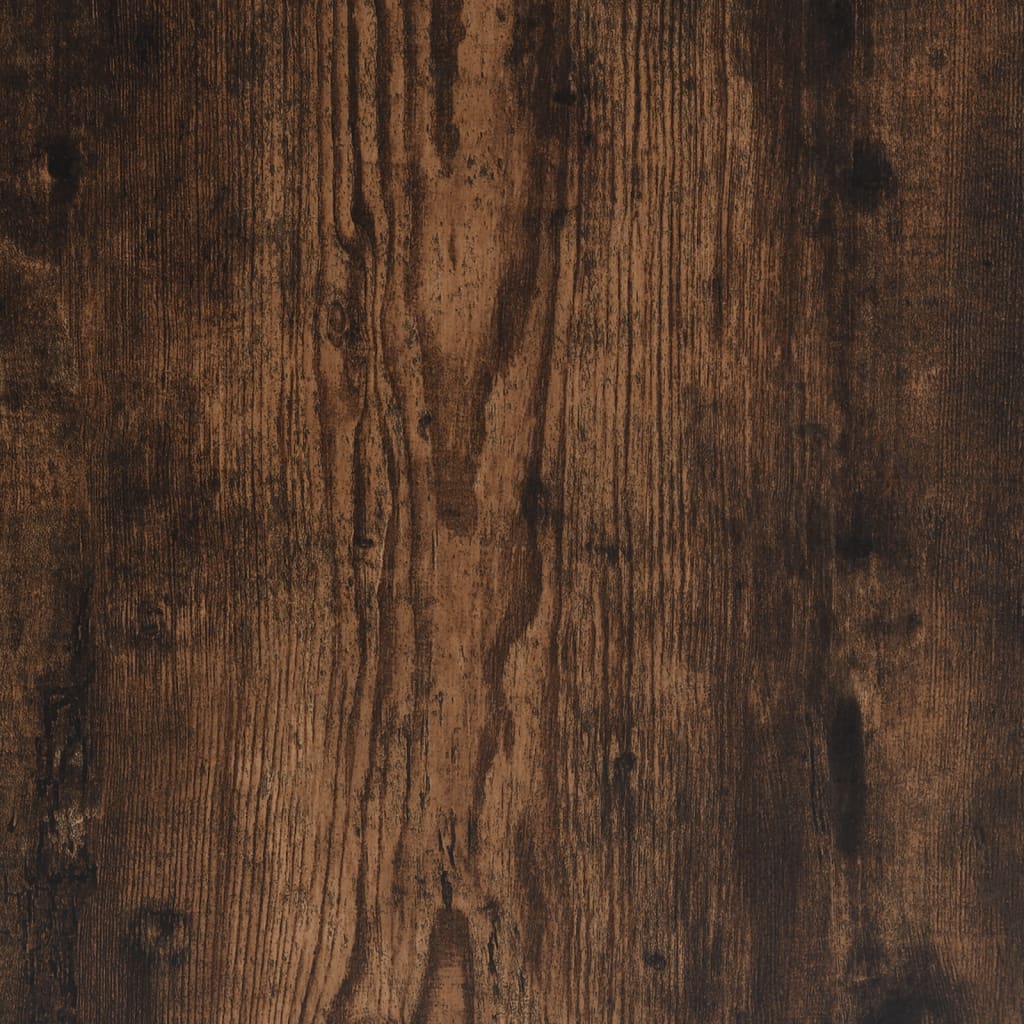 skobænk 102x32x50 cm konstrueret træ røget egetræsfarve