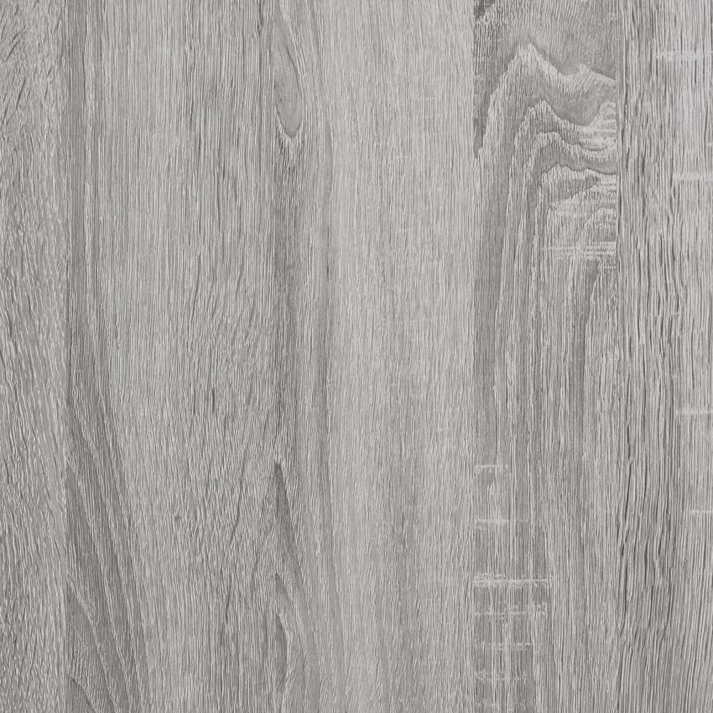 skobænk 102x32x50 cm konstrueret træ grå sonoma-eg
