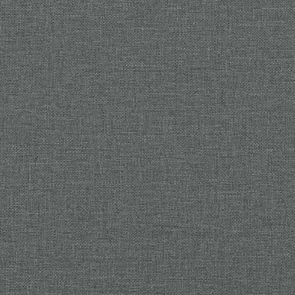 spisebordsbænk 248x32x45 cm stål og stof mørkegrå