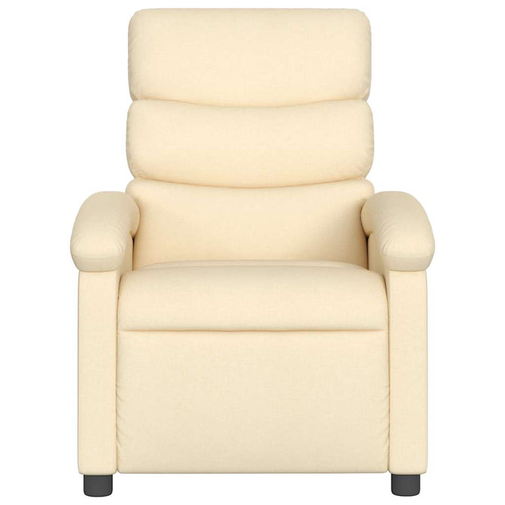 eldrevet massagestol stof cremefarvet