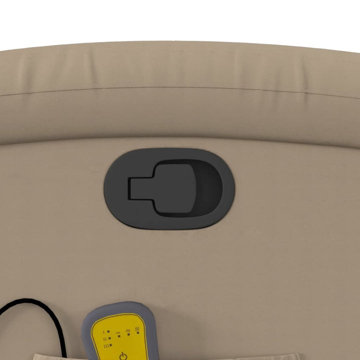 løftestol med massagefunktion kunstlæder cappuccino