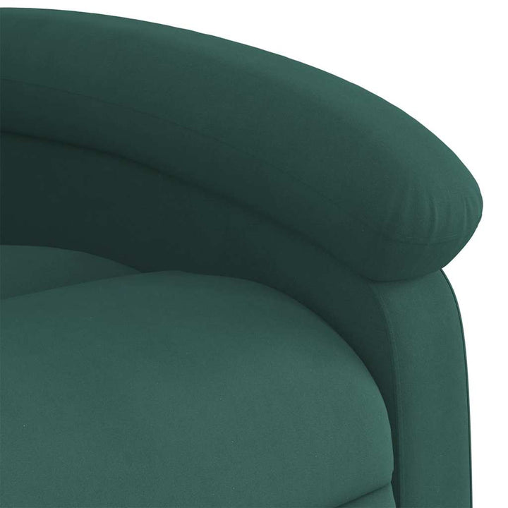 massagestol velour mørkegrøn
