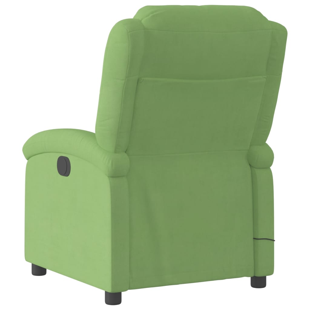 massagestol velour lysegrøn
