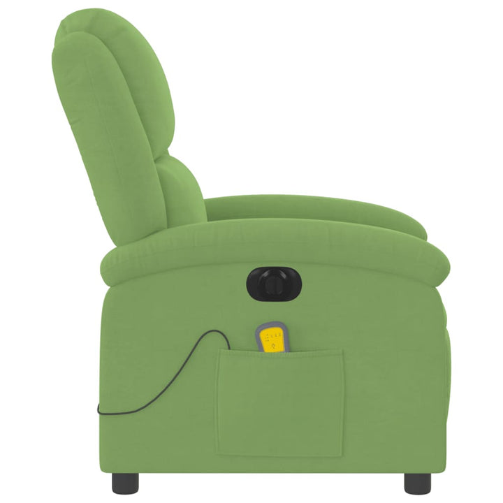 massagestol velour lysegrøn