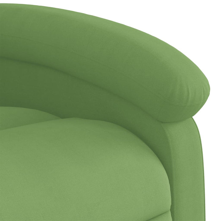 massagestol velour lysegrøn