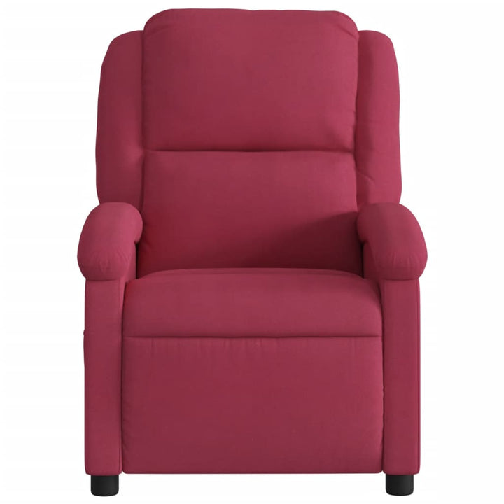 massagestol velour vinrød