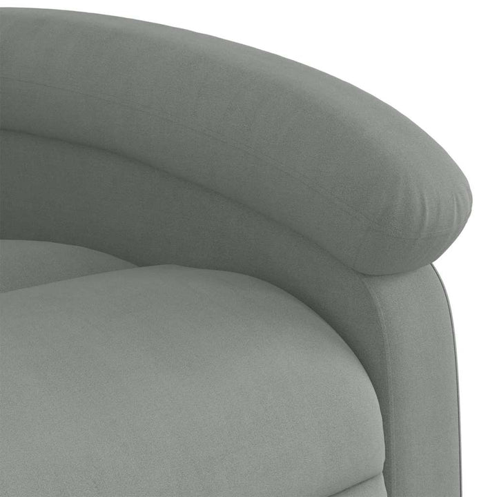 løftestol velour lysegrå