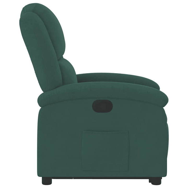 løftestol velour mørkegrøn