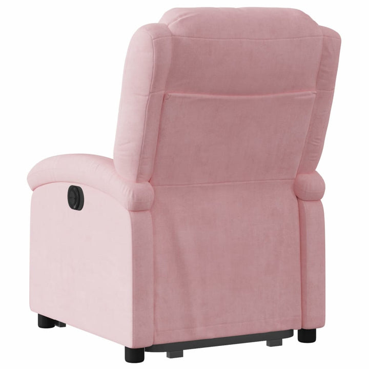 løftestol velour pink