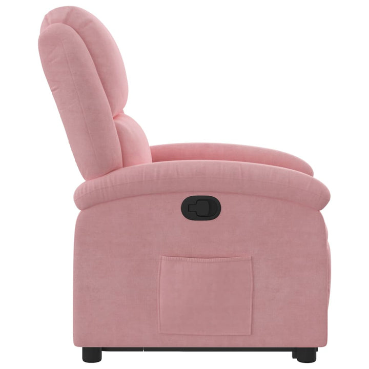 løftestol velour pink