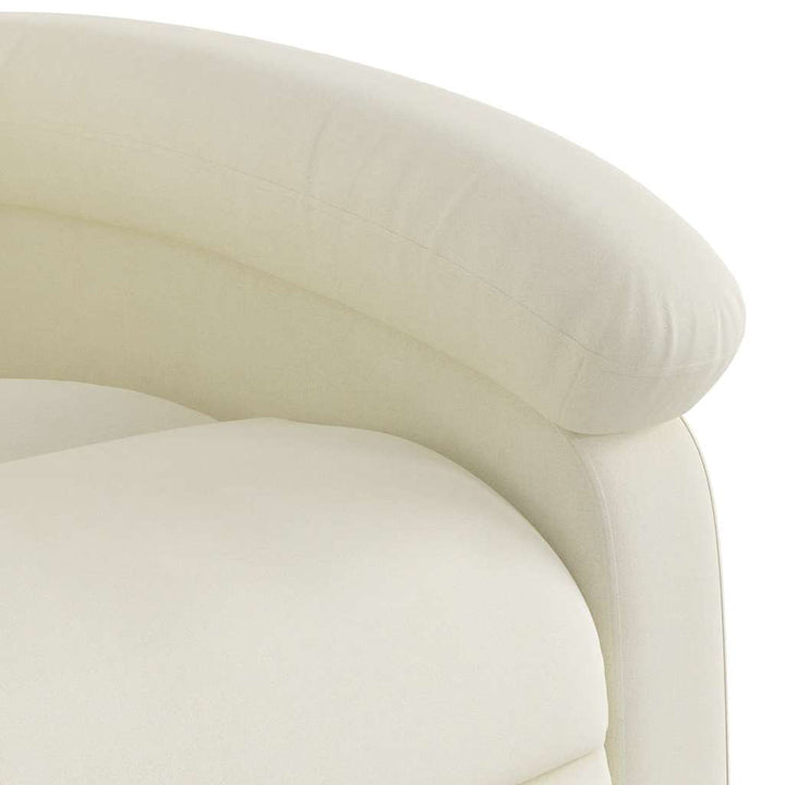 løftestol velour cremefarvet