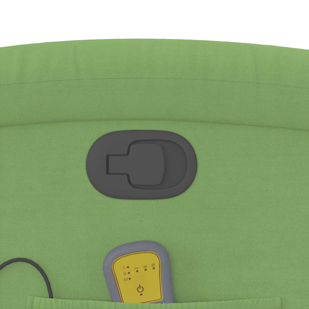 løftestol med massagefunktion fløjl lysegrøn