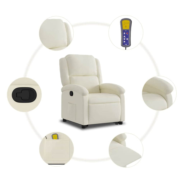 løftestol med massagefunktion fløjl grøn