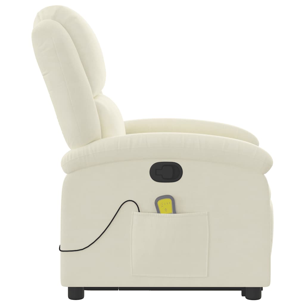 løftestol med massagefunktion fløjl grøn