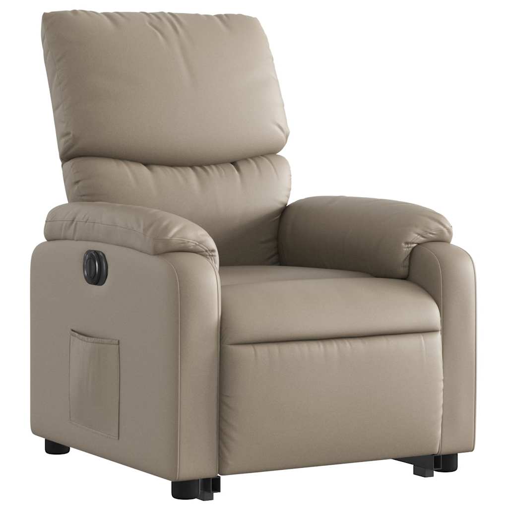 løftestol kunstlæder cappuccino