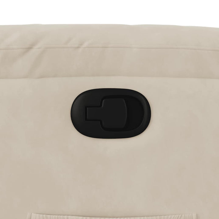 massagestol med løftefunktion mikrofiberstof beige