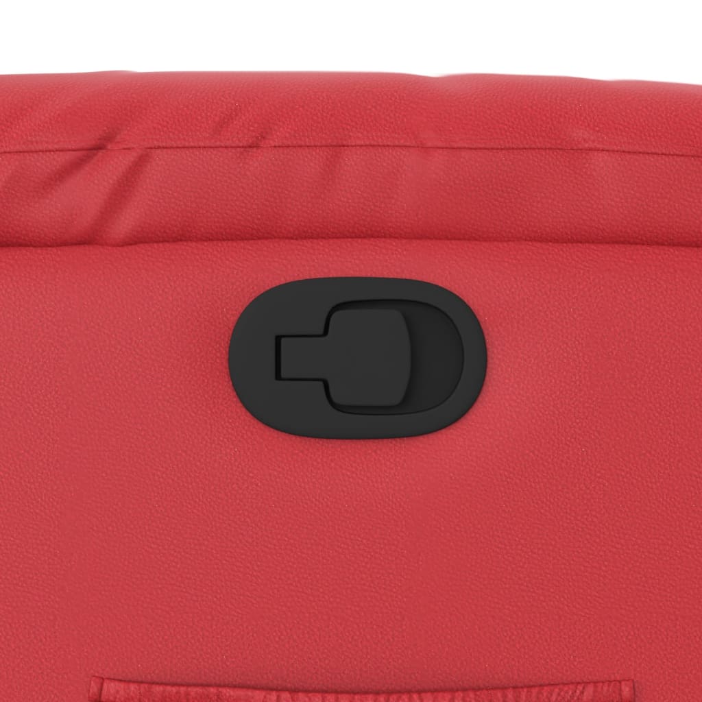 løftestol kunstlæder rød