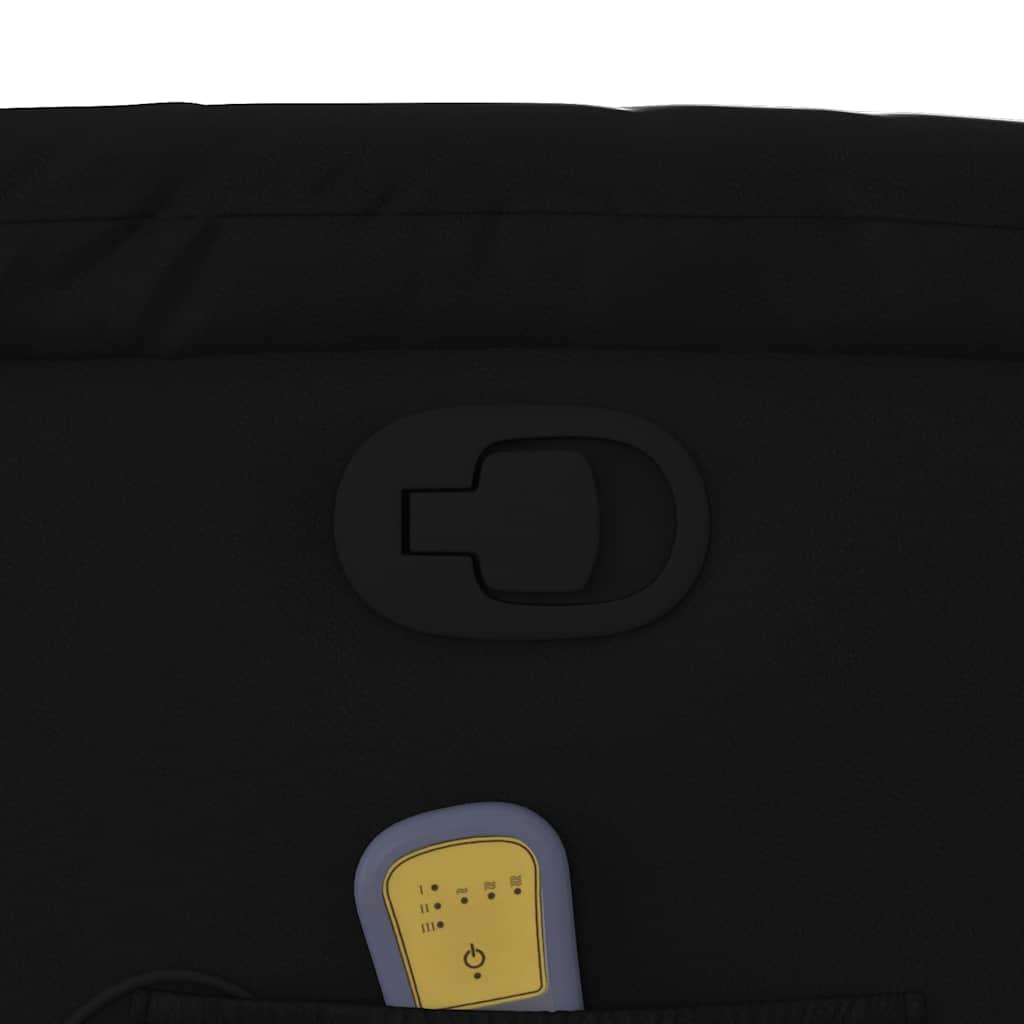 løftestol med massagefunktion kunstlæder sort