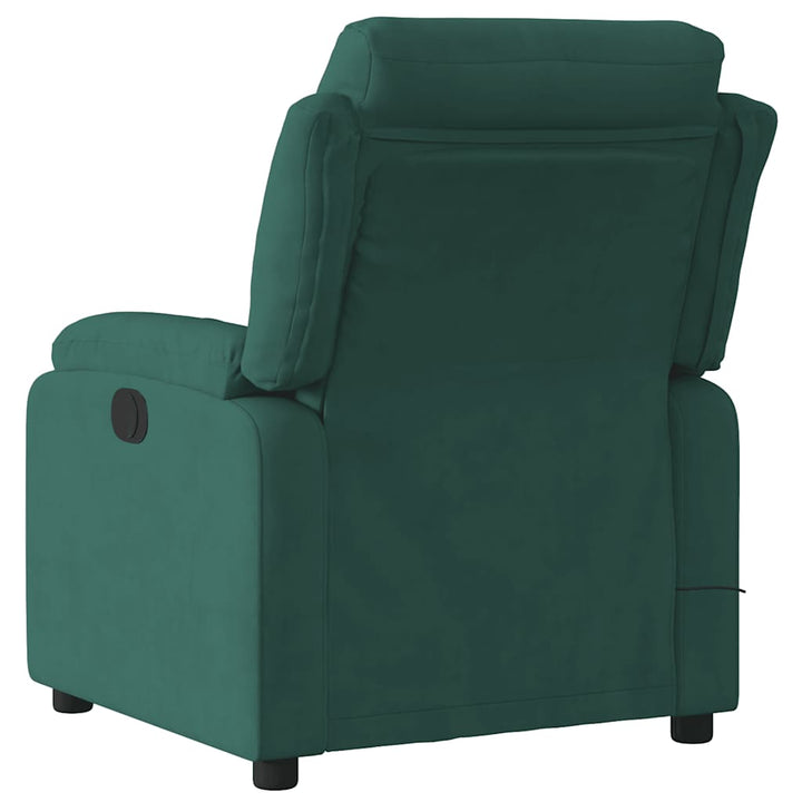 massagestol velour mørkegrøn