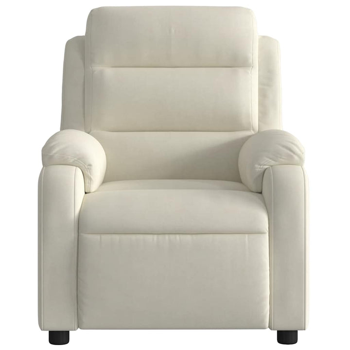 massagestol velour cremefarvet