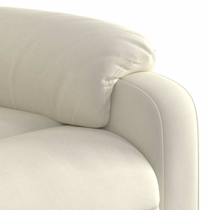 massagestol velour cremefarvet