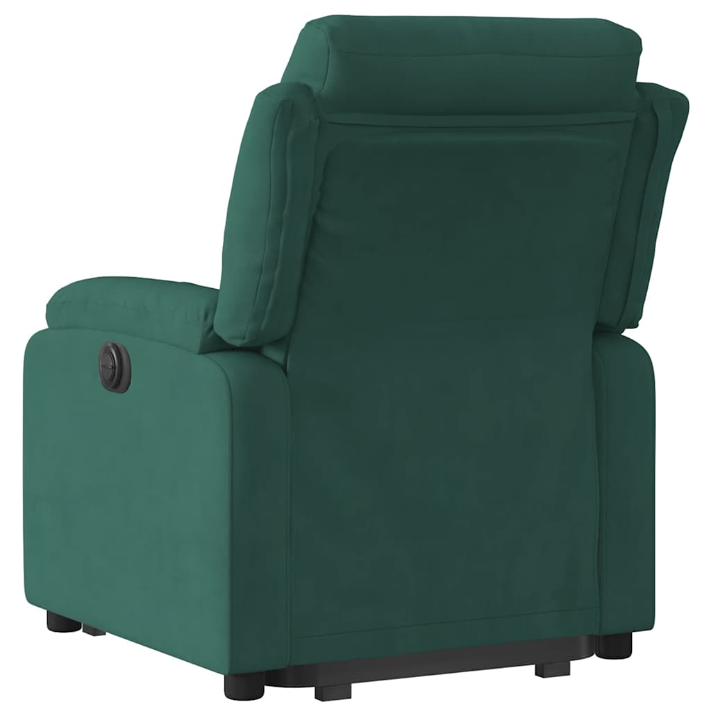 løftestol velour mørkegrøn