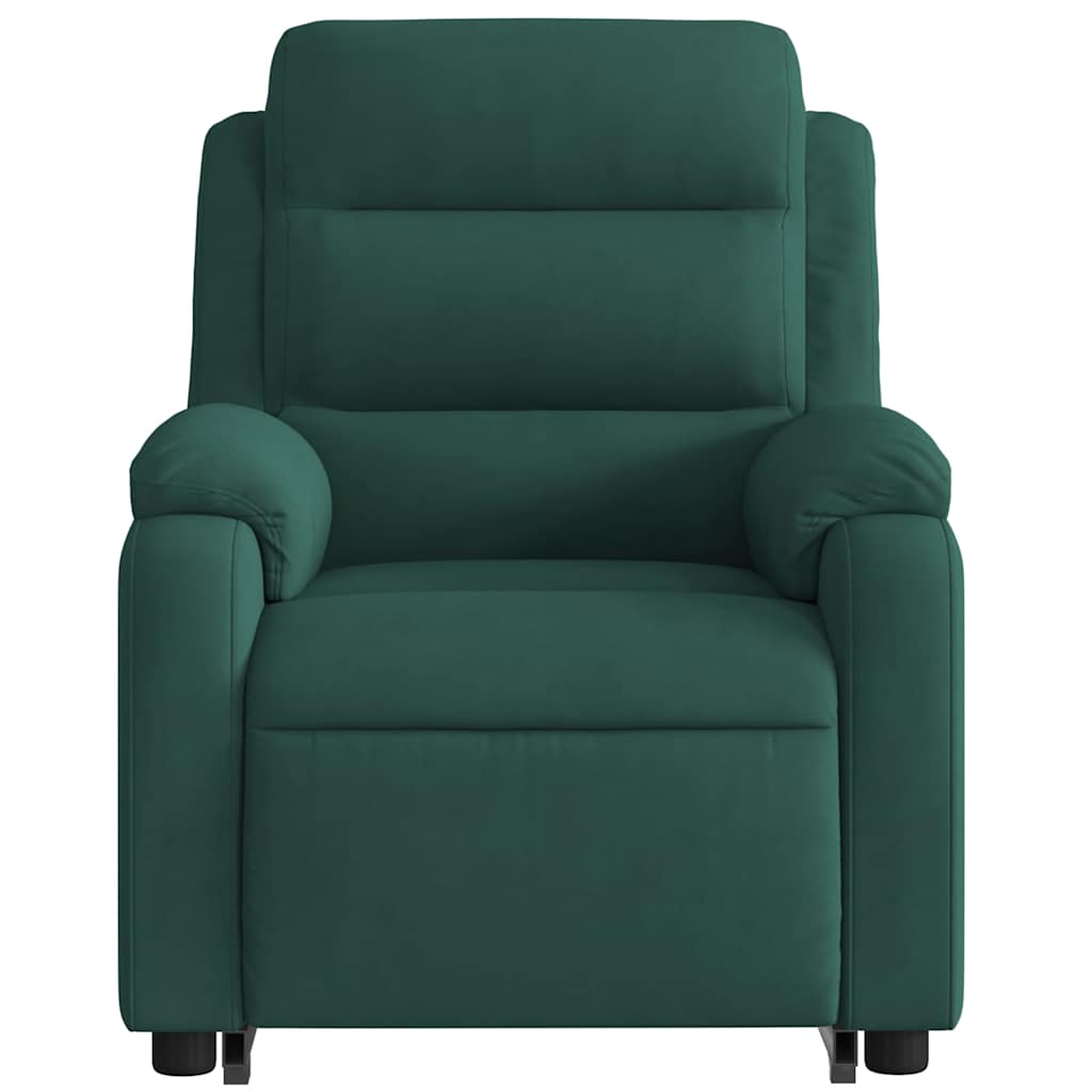 løftestol velour mørkegrøn