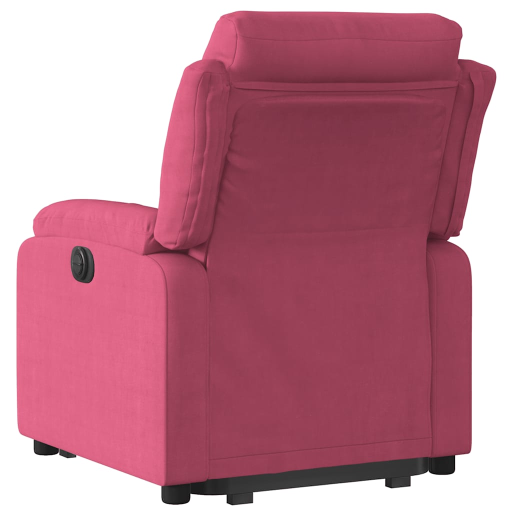 løftestol velour vinrød