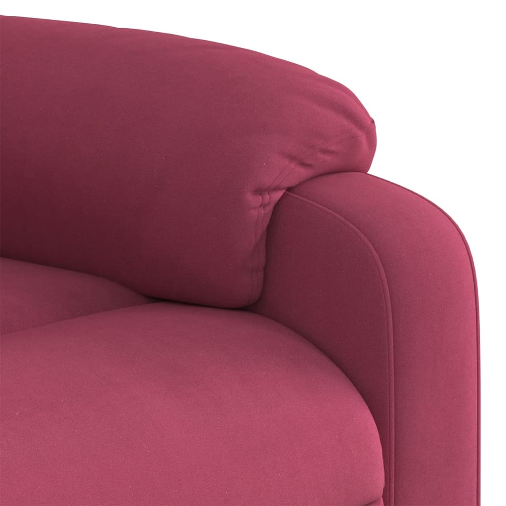 løftestol velour vinrød