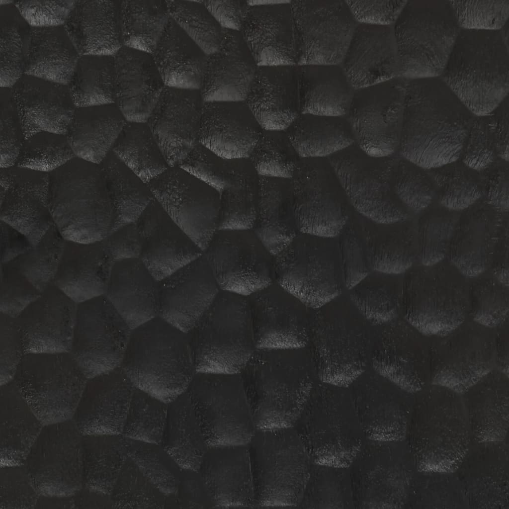 skabe 3 stk. 60x33x75 cm massivt mangotræ sort